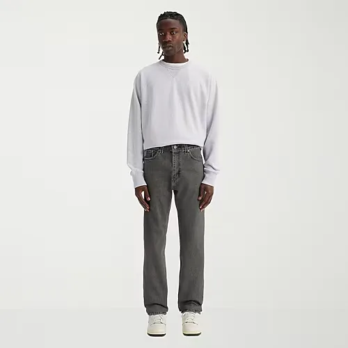 Levi's Mens 505 Regular Fit Straight Leg Jean, 42 32, Gray