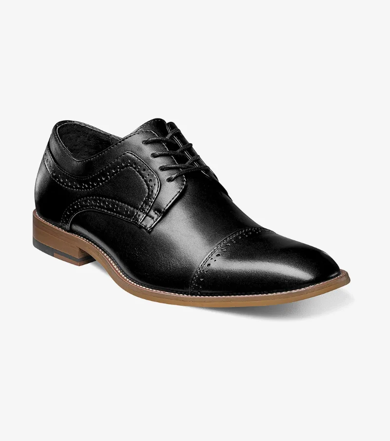Stacy Adams Shoes Dickinson Cap Toe Oxford Black Size 15