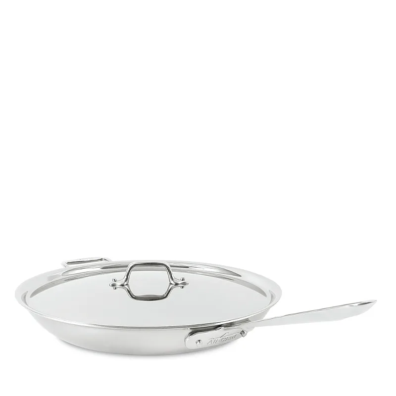 D3 Stainless 14 Fry Pan with Lid