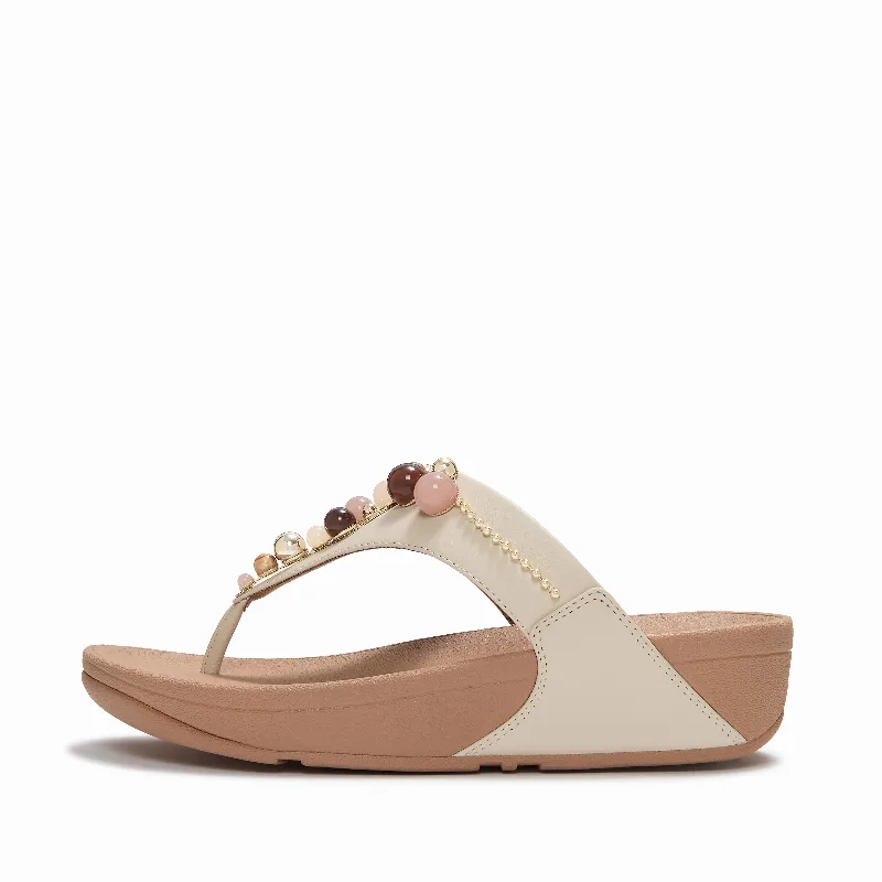 LULU Leather Toe-Post Sandals