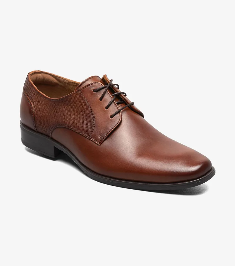Florsheim Shoes Jackson Plain Toe Oxford Cognac Size 8.5