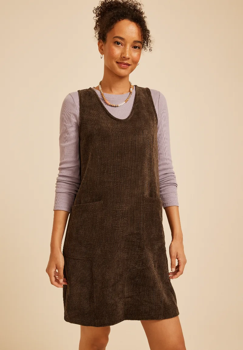 Maurices Women's Bare Knit Corduroy Shift Dress