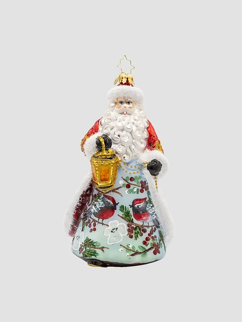 Christopher Radko European Santa Cardinal Kris Kringle Glass Ornament