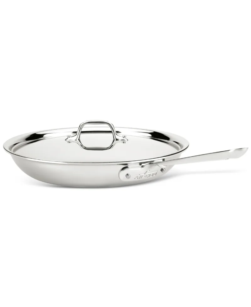 All-Clad Stainless Steel 12" Covered Fry Pan - STAINLESS