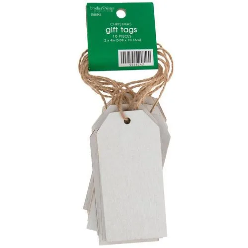 White Wood Gift Tags
