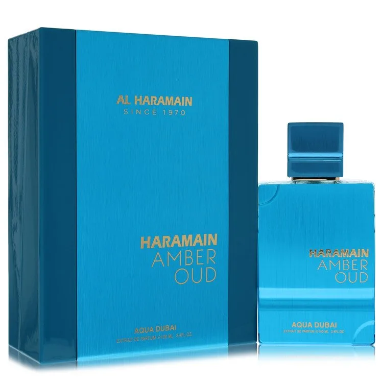 Al Haramain Amber Oud Aqua Dubai Pure Perfume 3.33 oz Extrait De Parfum Spray for Men