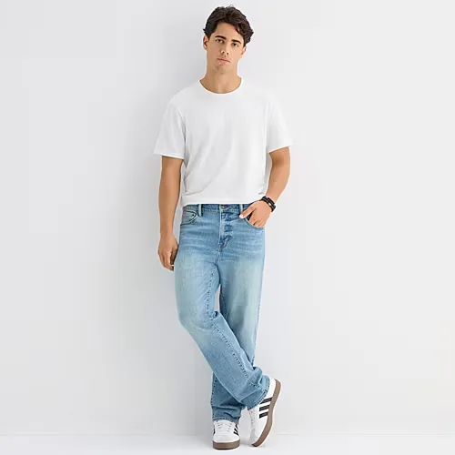 Arizona Mens Loose Fit Jean, 36 30, Blue