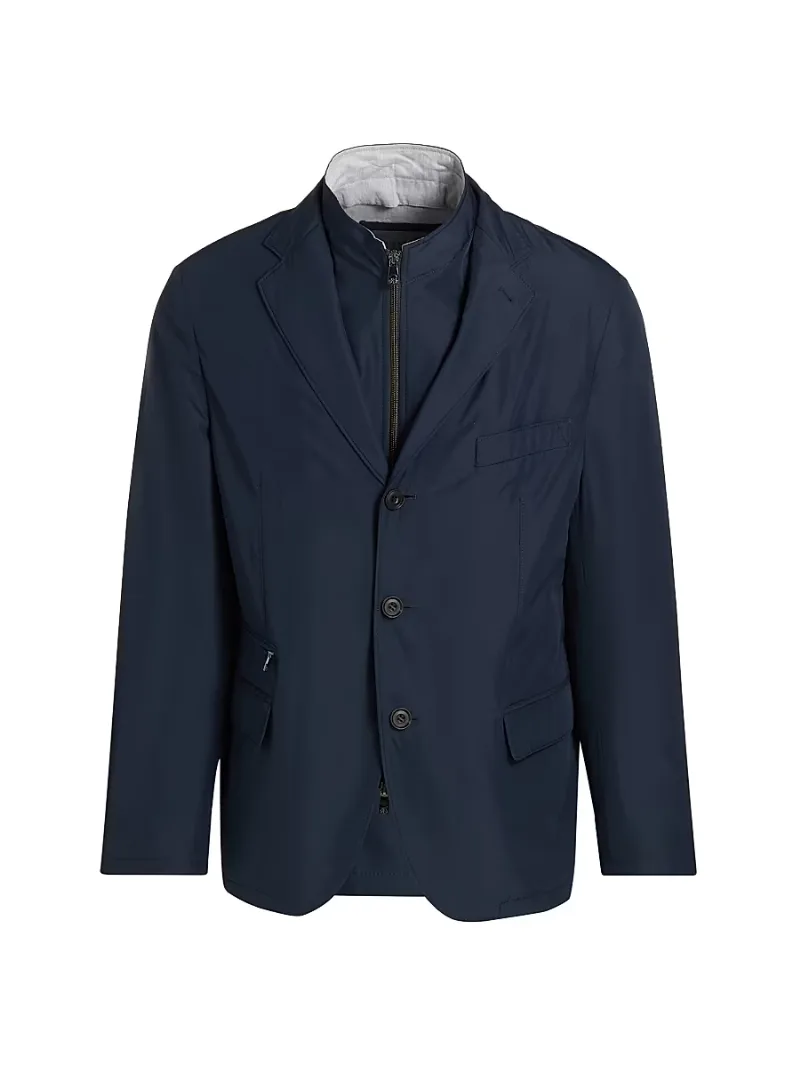 Men's Technical ID Sport Jacket - Navy - Size 44