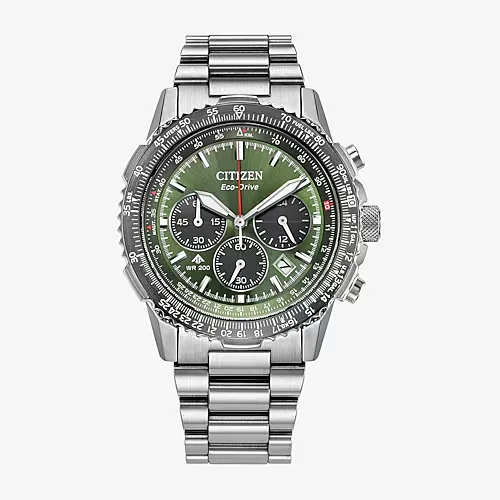 Citizen Mens Chronograph Silver Tone Stainless Steel Bracelet Watch Ca4664-60w, One Size