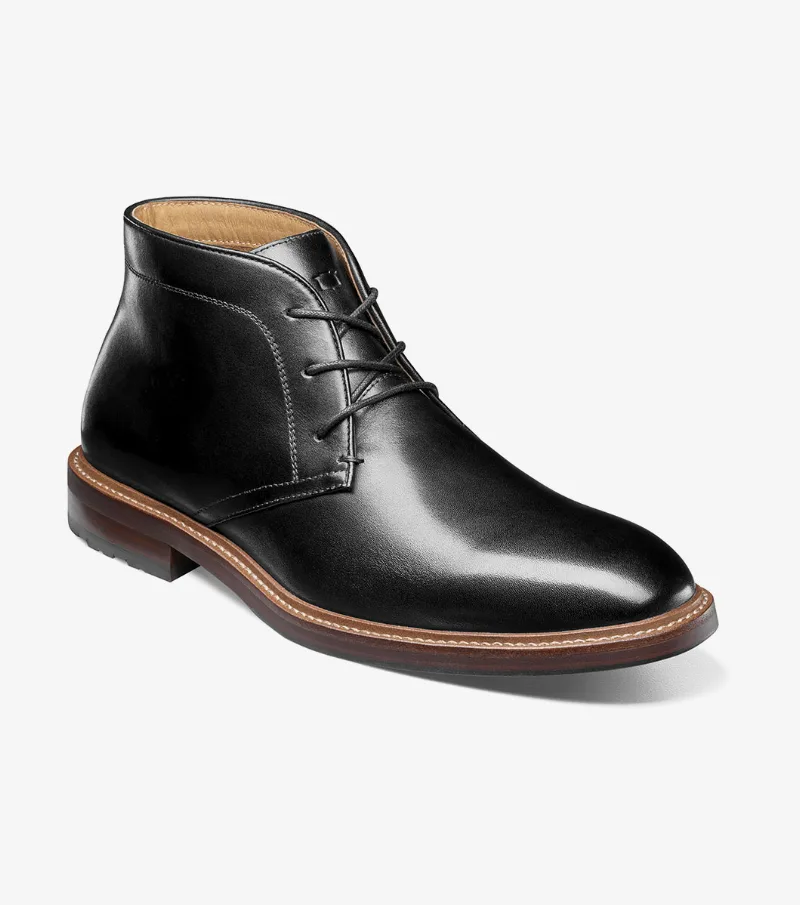 Florsheim Shoes Anthem Plain Toe Chukka Boot Black Size 8.5