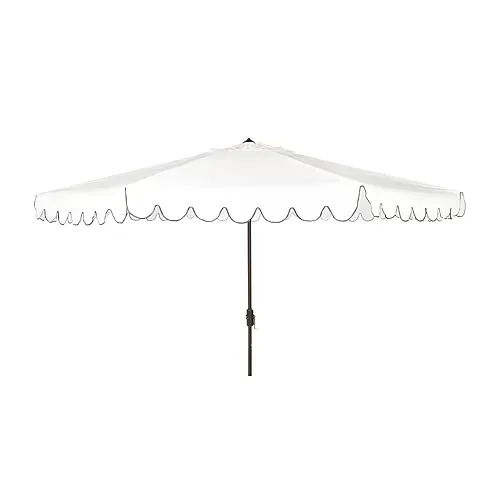 Safavieh Venice Patio Collection Patio Umbrella, One Size, White