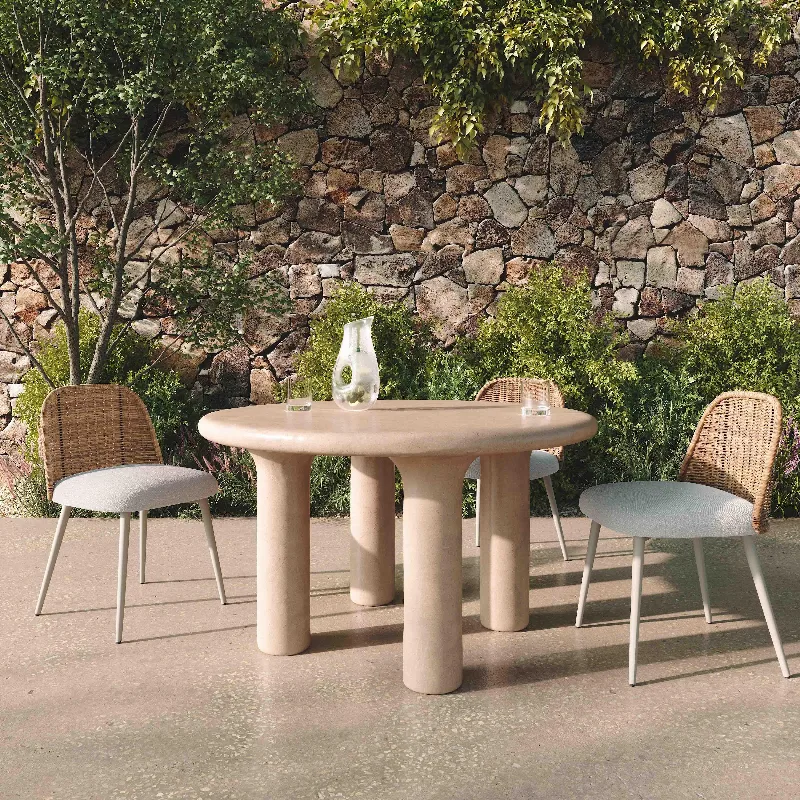 Ashley TOV Furniture Barbara Dining Table, Cream