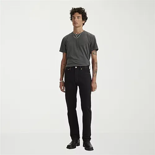 Levi's Mens 501 Regular Fit Straight Leg Jean, 34 34, Black