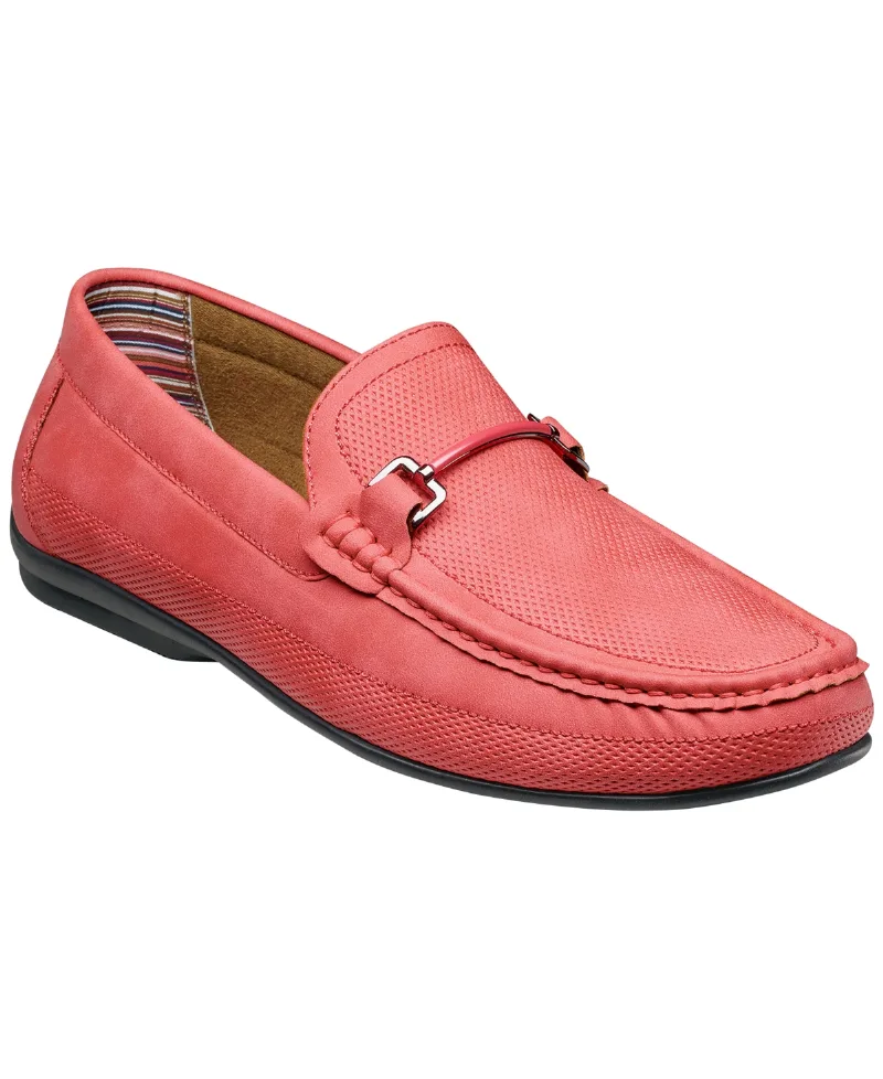 Stacy Adams Men's Colton Moc-Toe Shoes - Red