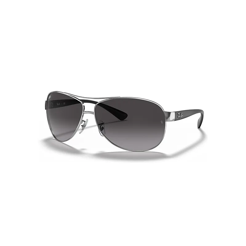Ray-Ban Rb3386 Sunglasses Silver Frame Grey Lenses 67-13