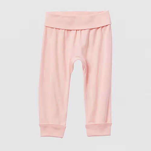 Okie Dokie Grow With Me Baby Unisex Tapered Regular Fit Jogger Pant, 12 Months, Pink