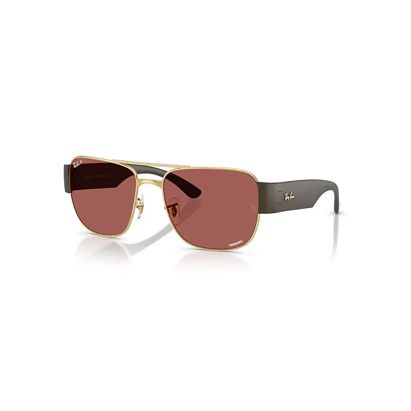 Ray-Ban Rb3756 Polarized+ Lenses Sunglasses Sand Brown Frame Violet Lenses Polarized 56-18