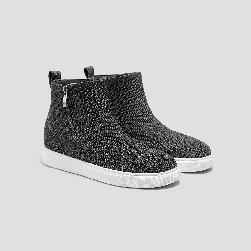 VIVAIA Round-Toe Hidden Wedge Sneakers (Casey)|RICH GREY|EU 36