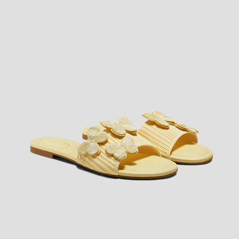 VIVAIA Round-Toe Slippers (Cleo)|BUTTER YELLOW|US 10.5