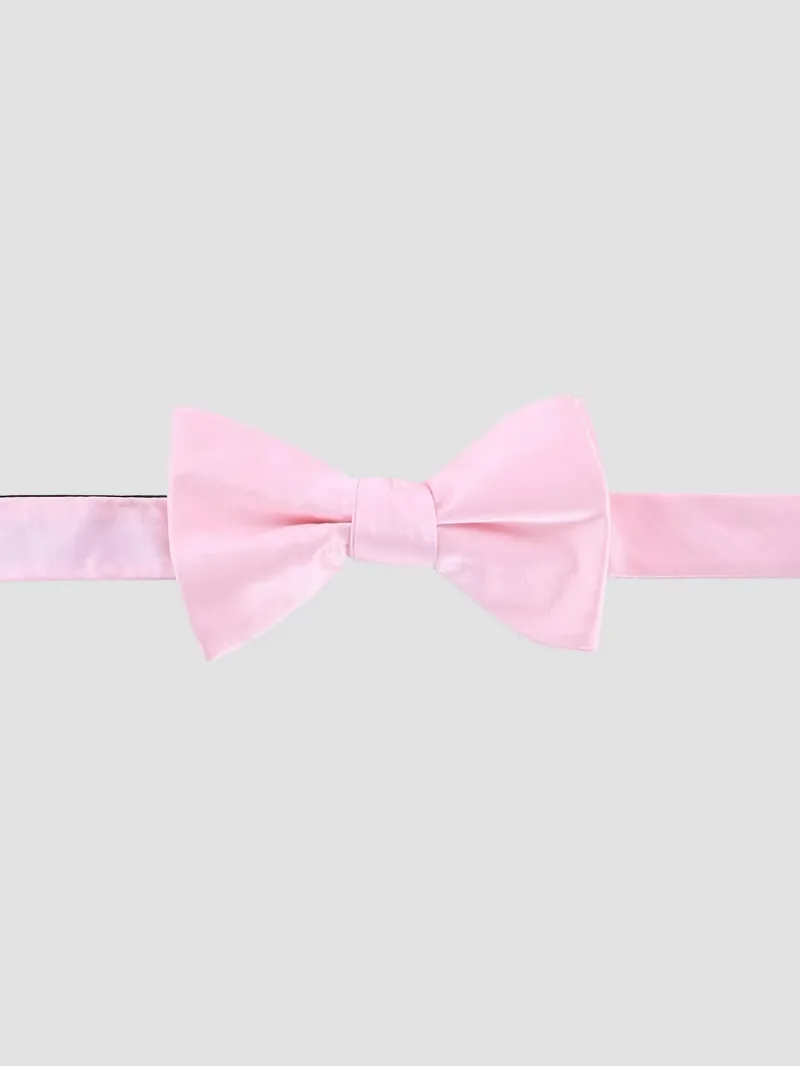 Men Silk Bow Tie - Pink