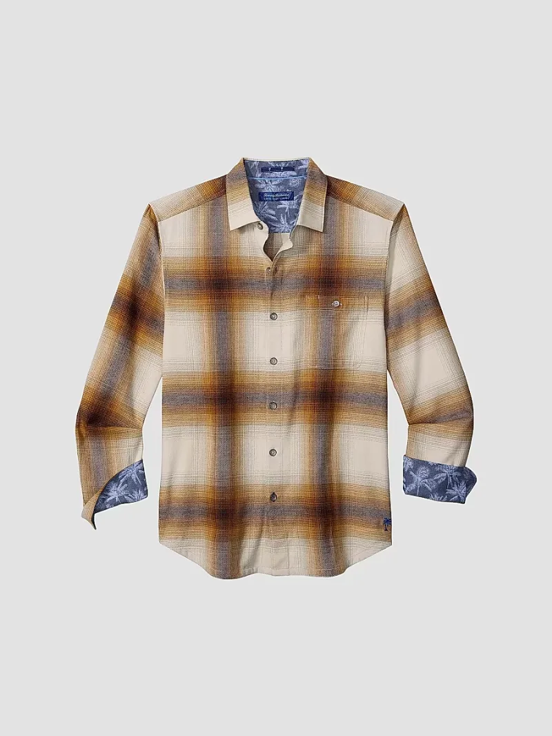 Tommy Bahama Men's Canyon Beach Orcas Ombré Shirt - Tandoori - Size Small