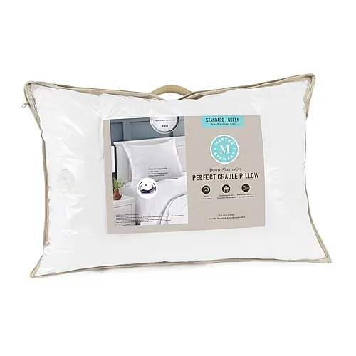 Martha Stewart Down Alternative Firm Density Bed Pillow, One Size, White