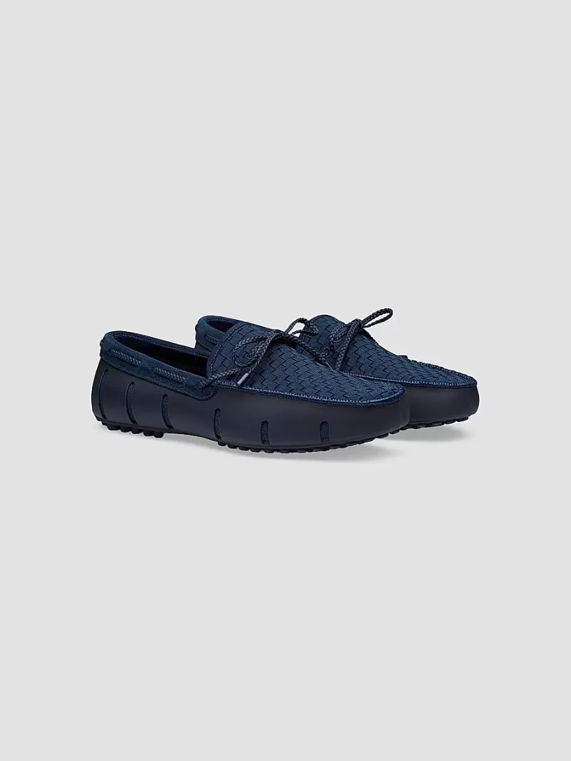 Swims Men's Woven Driving Loafers - Navy - Size 15