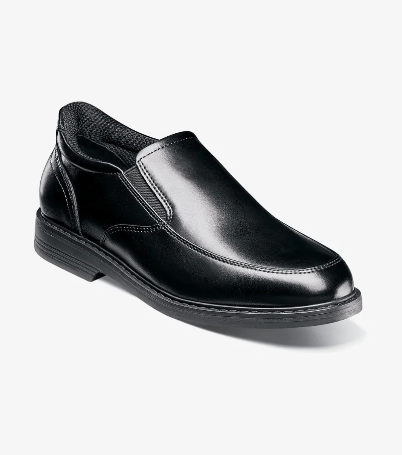 Florsheim Shoes Highrise Jr. Boys Moc Toe Slip On Hands Free Black Size 1 Little Kid