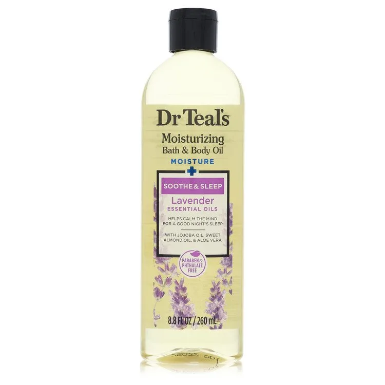 Dr Teal's Bath Oil Sooth & Sleep With Lavender Perfume 8.8 oz Pure Epsom Salt Body Oil Sooth & Sleep with Lavender for Women