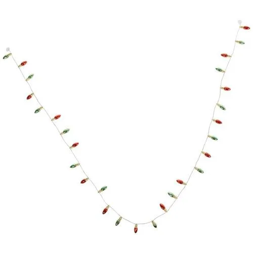 Red & Green Light Bulb Garland