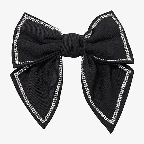 Bijoux Bar Hair Bow, One Size, Black