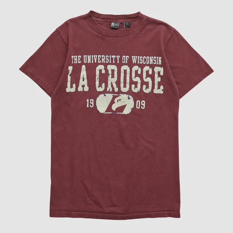 Wisconsin-La Crosse Eagles Gear For Sports 2000s T-shirt - Maroon - S by Fanatics Real Vintage