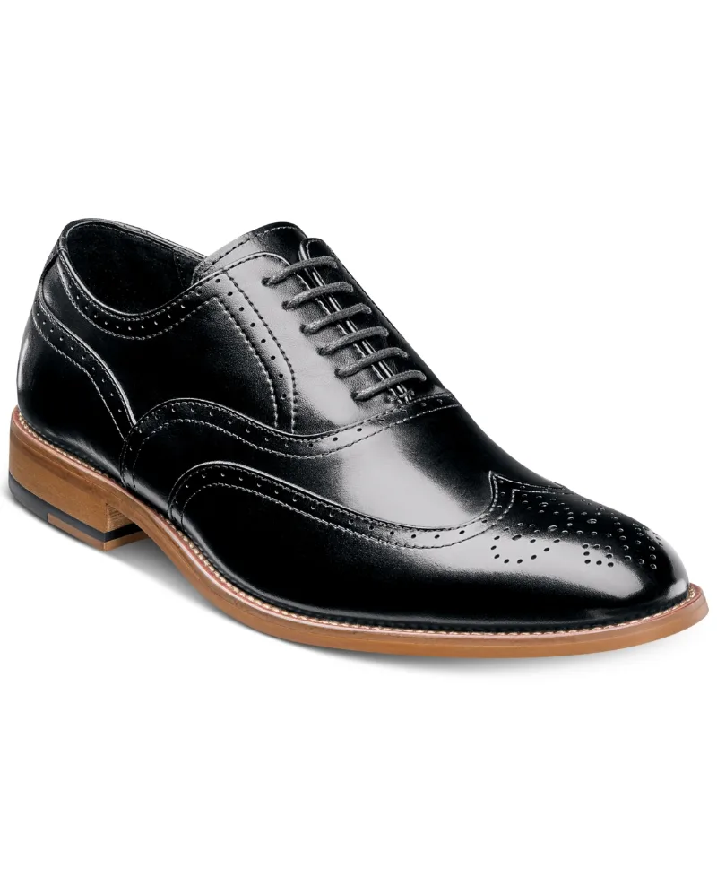 Stacy Adams Men's Dunbar Wingtip Oxfords - Black