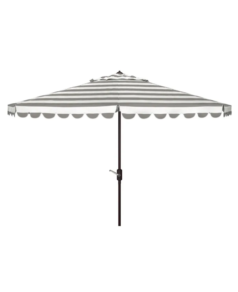 Vienna 11' Crank Umbrella - Gray, White