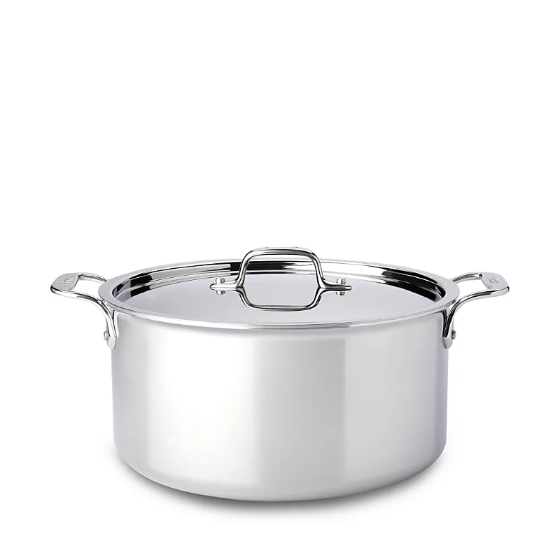 D3 Stainless Steel 8-Quart Stock Pot with Lid