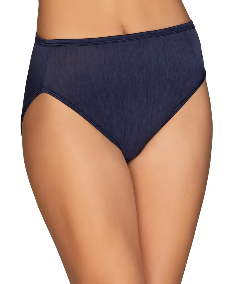 Vanity Fair Illumination Hi-Cut Brief Underwear 13108, also available in extended sizes - Ghost Navy