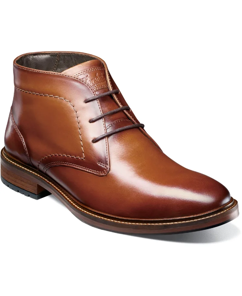 Florsheim Men's Forge Plain Toe Chukka Boot - Cognac