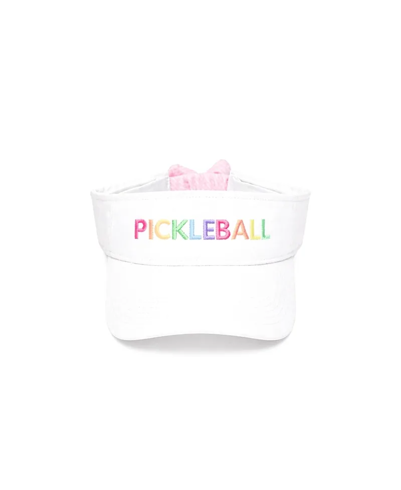 Bits & Bows Girls' Pickleball Bow Visor