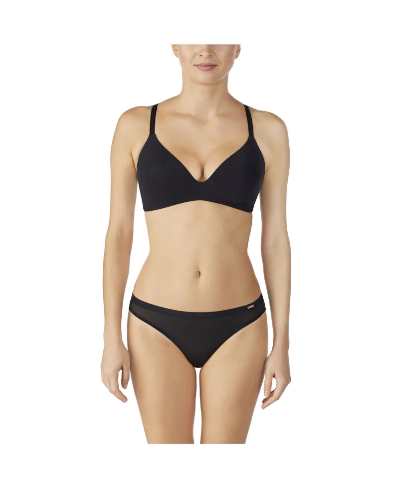 Women's Second Skin Wireless Bra - Black