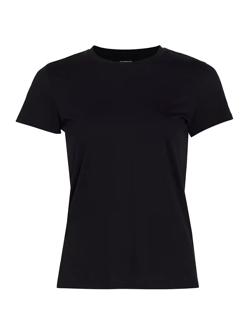 Vince Women's Cotton Crewneck T-Shirt - Coastal - Size Medium