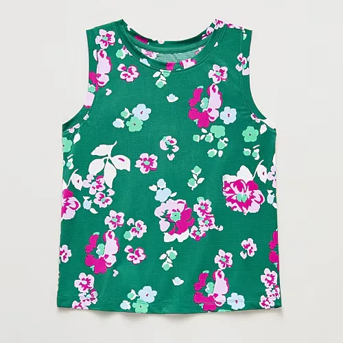 Xersion Performance Little & Big Kid Girls Crew Neck Sleeveless Active Tank Top, X-large (16), Green