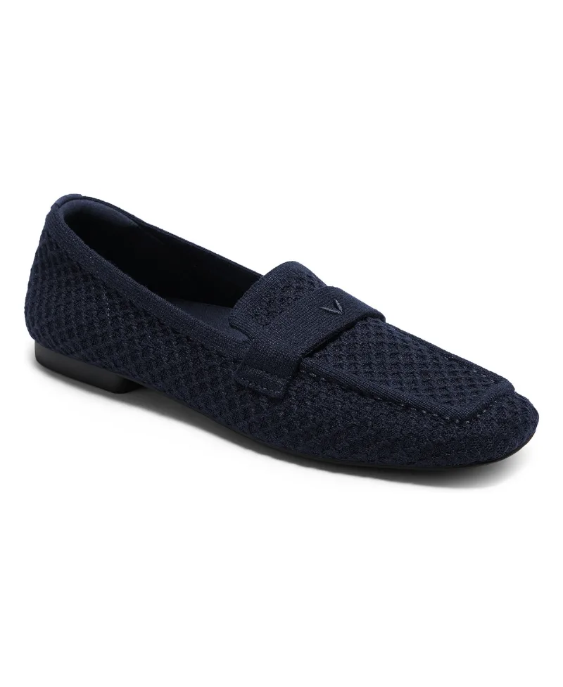 Vivaia Silvie Square-Toe Arch Support Loafers - Navy