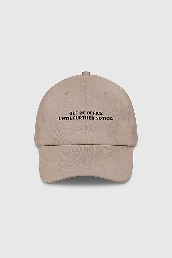 The Refined Spirit Out of Office Hat in Stone at Urban Outfitters