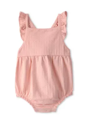 Carter's Baby Girls Romper, Pink, 6 Months