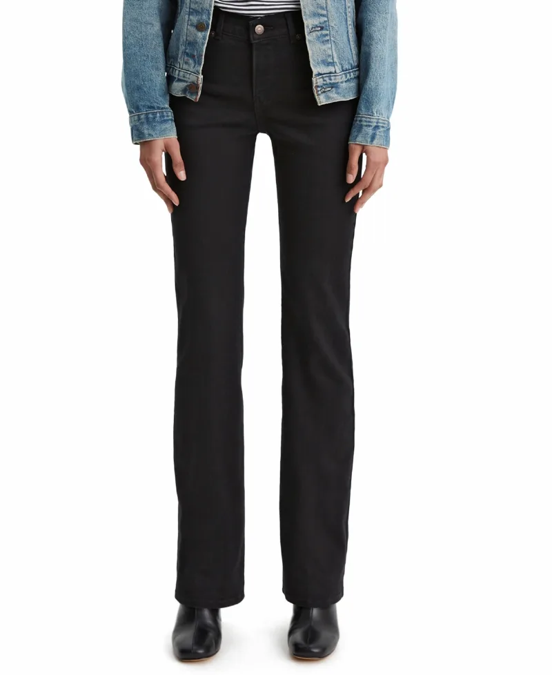 Levi's Women's Casual Classic Mid Rise Bootcut Jeans - Soft Black
