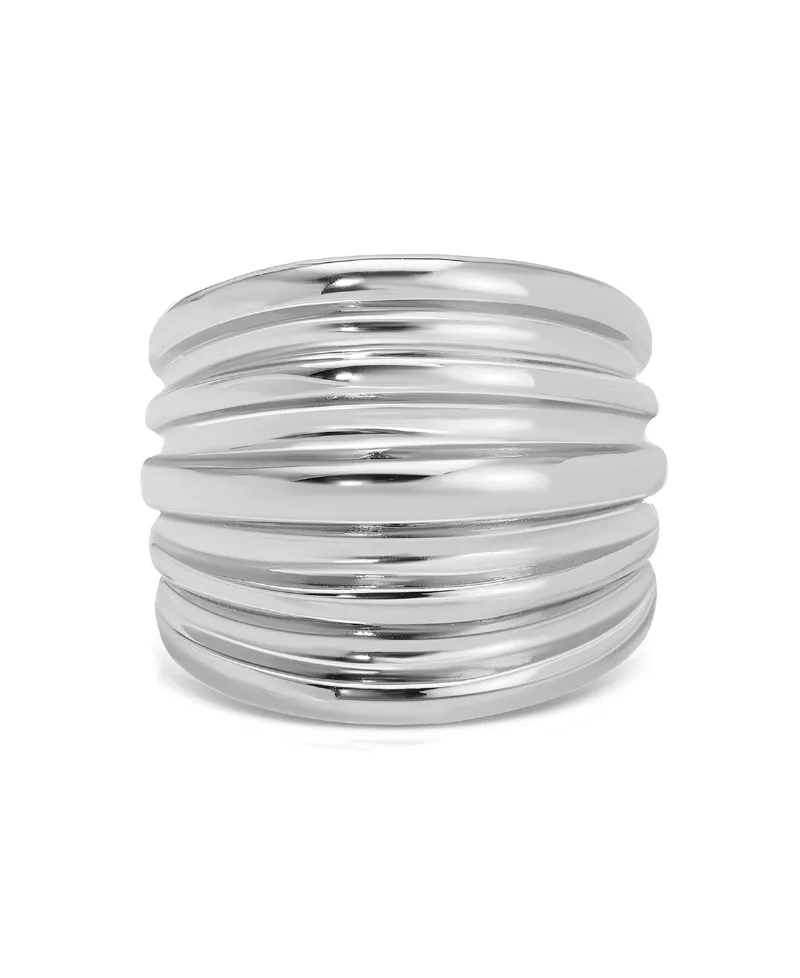 Ettika Stacked Band Ring - Silver