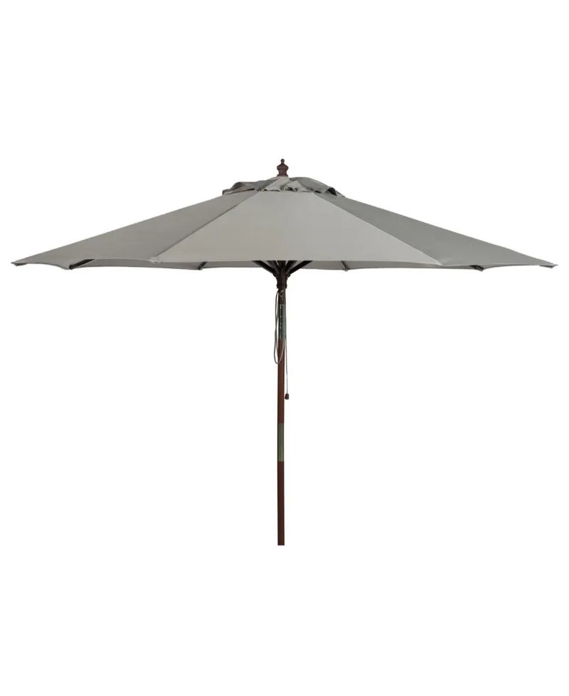 Cannes 9' Wooden Umbrella - Grey