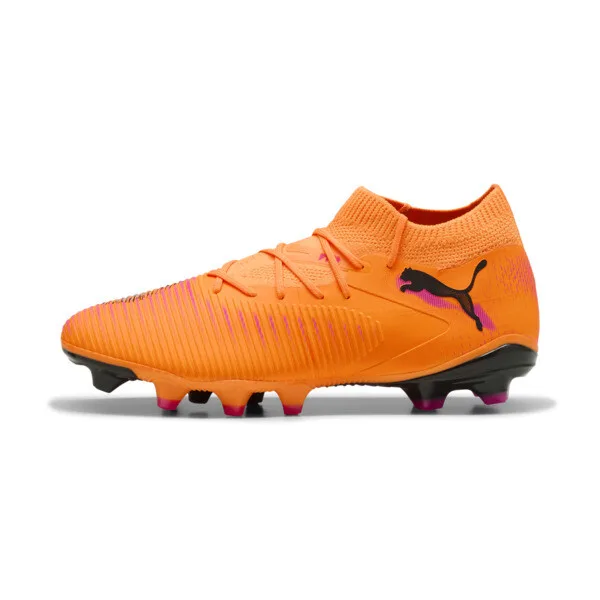 Tacos de Fútbol PUMA Future 8 Match Fg/ag para Mujer en Talle 25 Heat Fire/PUMA Negro/ravish