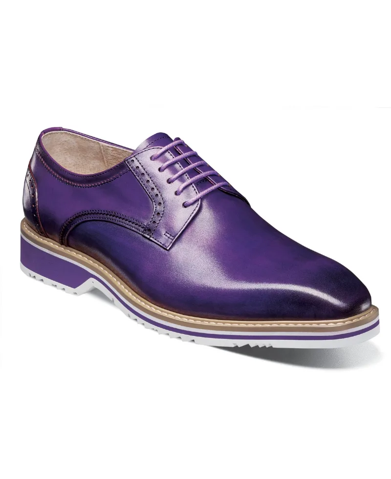 Stacy Adams Men's Barringer Plain Toe Oxford - Purple