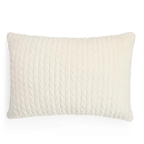 Fieldcrest Faux Mink 14x20 Lumbar Pillow, One Size, Beige